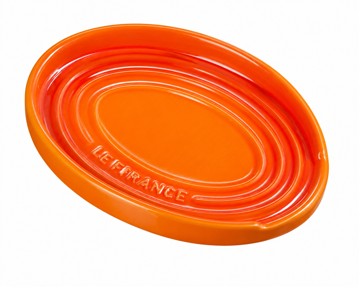 Descanso Oval para Colher Laranja