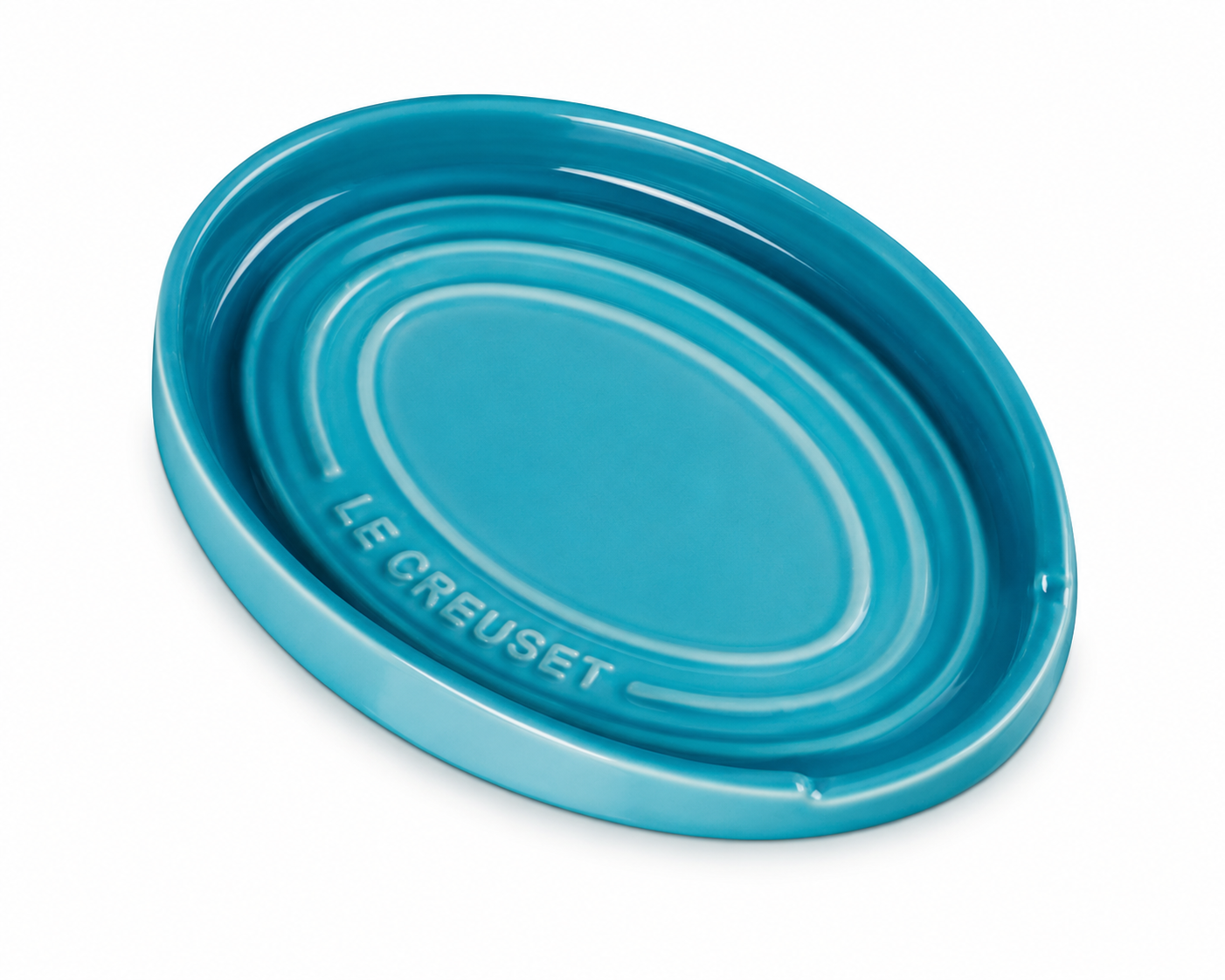 Descanso Oval para Colher Azul