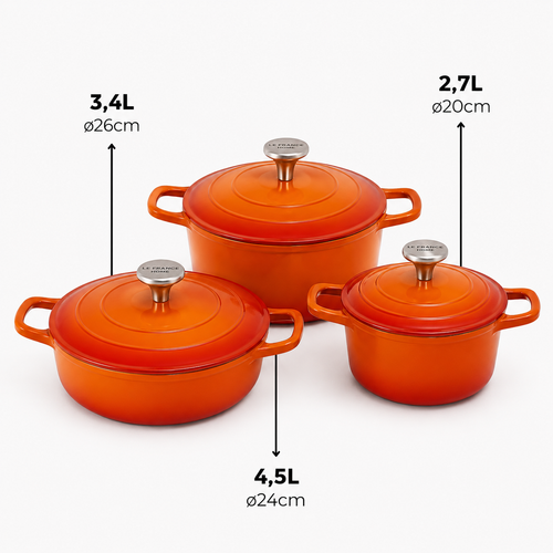 Trio Signature Le France™ – Cozinhe, Sirva e Encante
